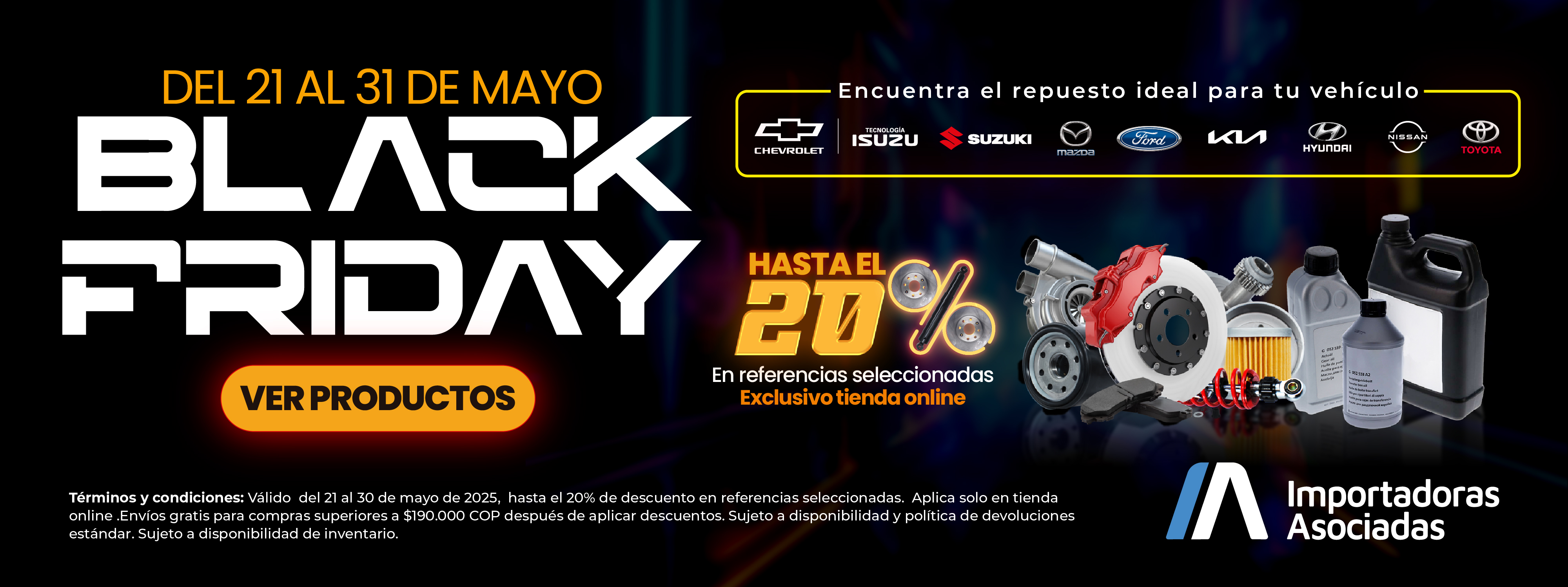 Blackdays Descuentos Online Mayo 12% 10%